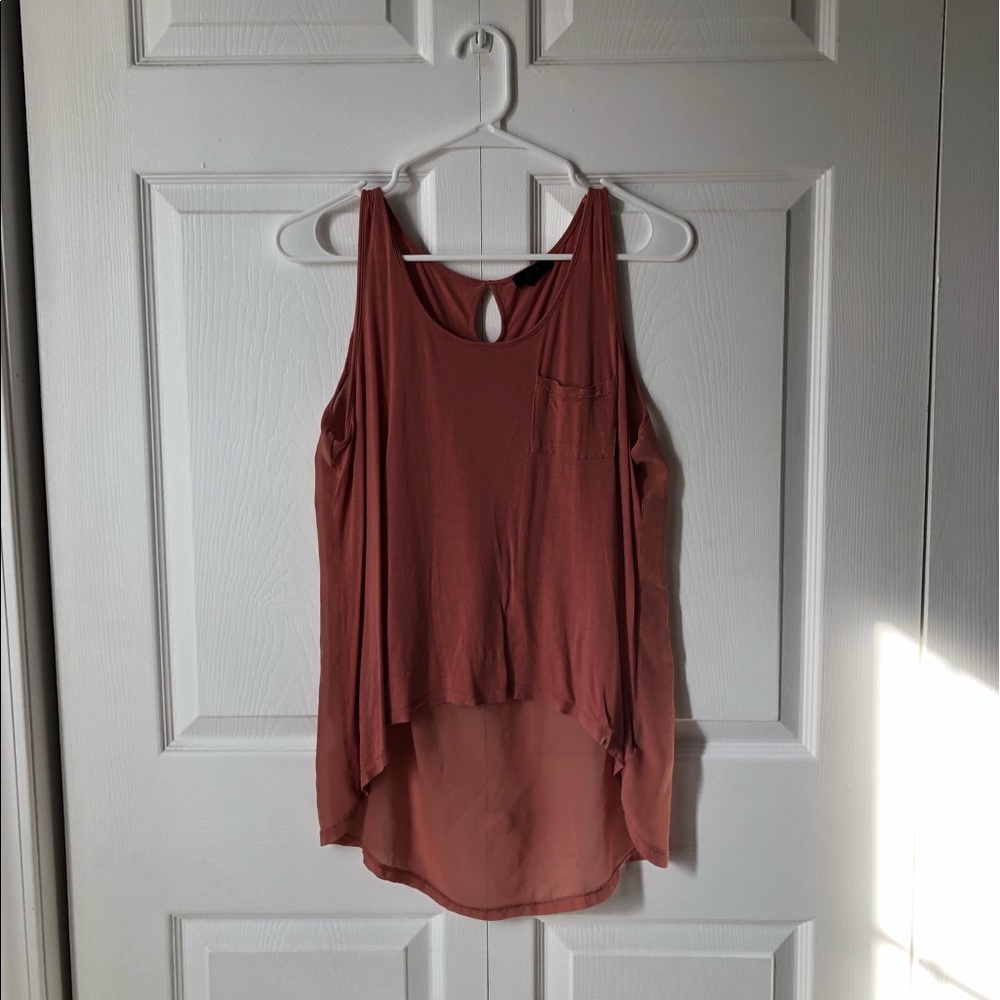 Burnt orange women’s tank top